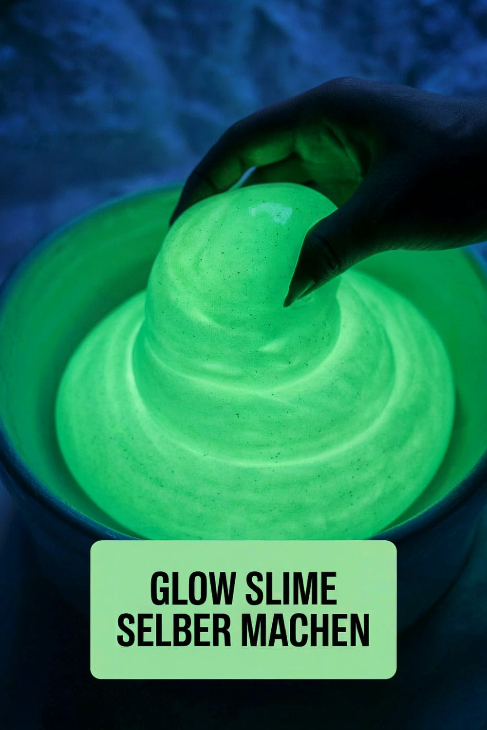 DIY Ideen gegen Langeweile Leucht-Slime Glow-in-the-Dark