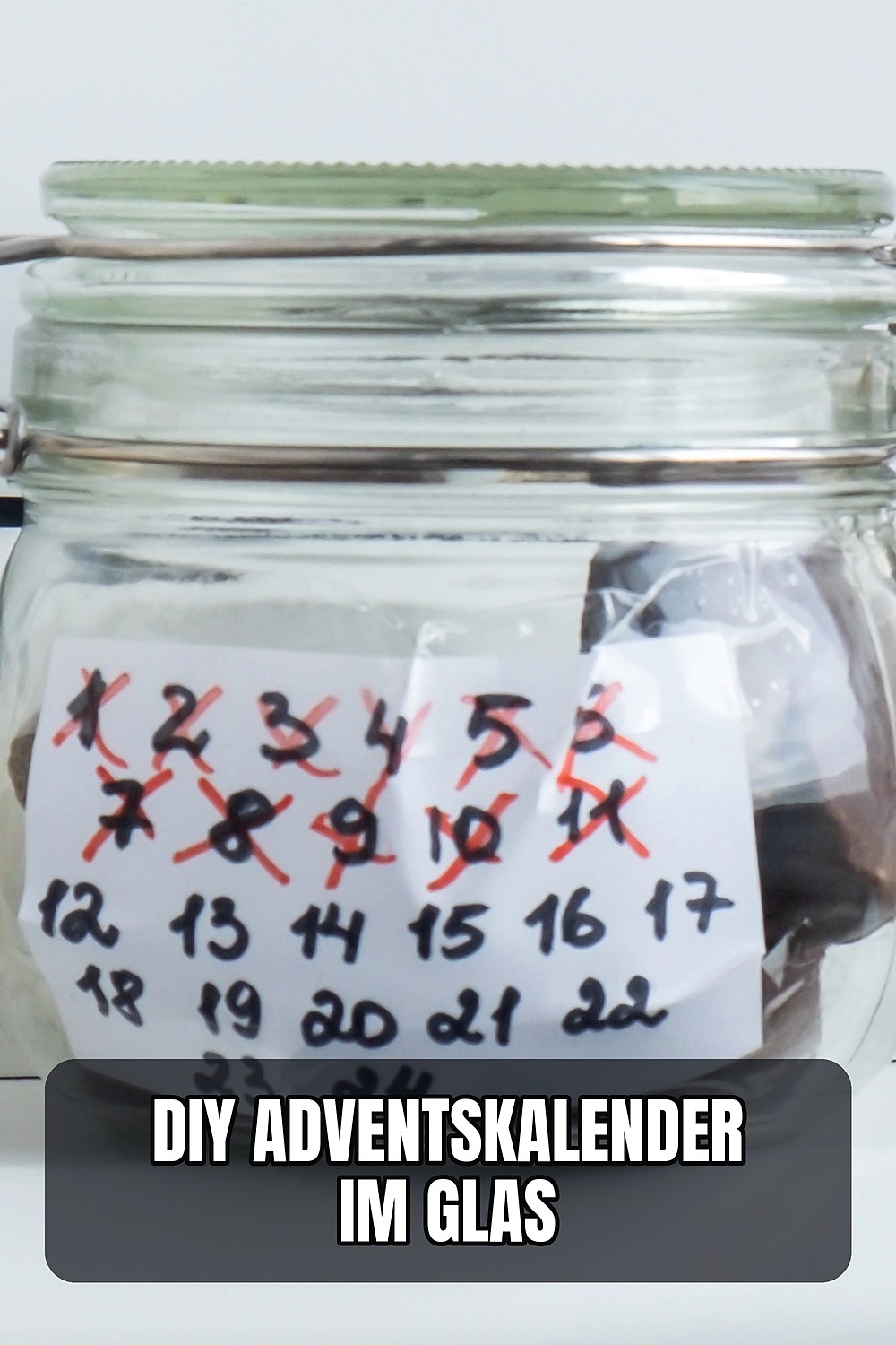Adventskalender im Glas selber machen